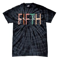 Fifth Grade Girls Teacher Team 5th Grade Squad Tie-Dye T-Shirt