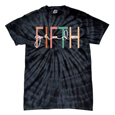 Fifth Grade Girls Teacher Team 5th Grade Squad Tie-Dye T-Shirt