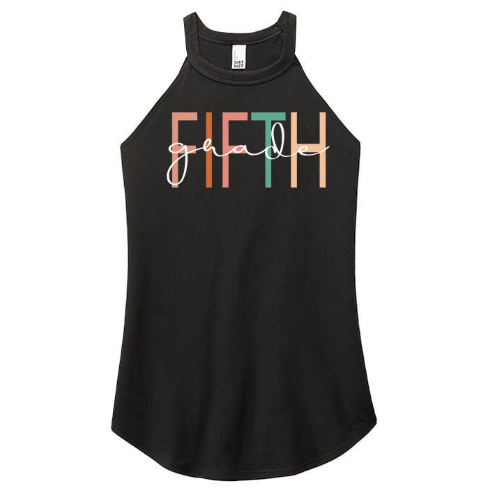 Fifth Grade Girls Teacher Team 5th Grade Squad Women’s Perfect Tri Rocker Tank