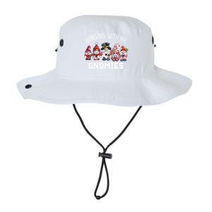 Funny Garden Gnomes Christmas Hanging With My Gnomies Legacy Cool Fit Booney Bucket Hat