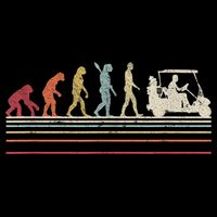 Funny Golf Gift Retro Style Evolution Of Man Cooling Performance Crew T-Shirt