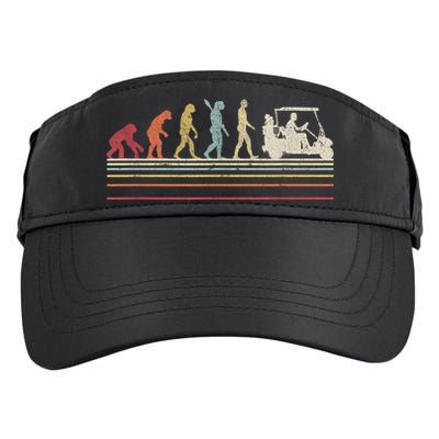 Funny Golf Gift Retro Style Evolution Of Man Adult Drive Performance Visor