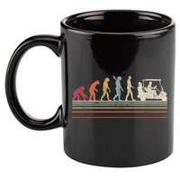 Funny Golf Gift Retro Style Evolution Of Man 11oz C Handle Ceramic Mug