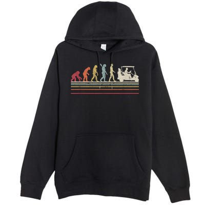 Funny Golf Gift Retro Style Evolution Of Man Premium Pullover Hoodie