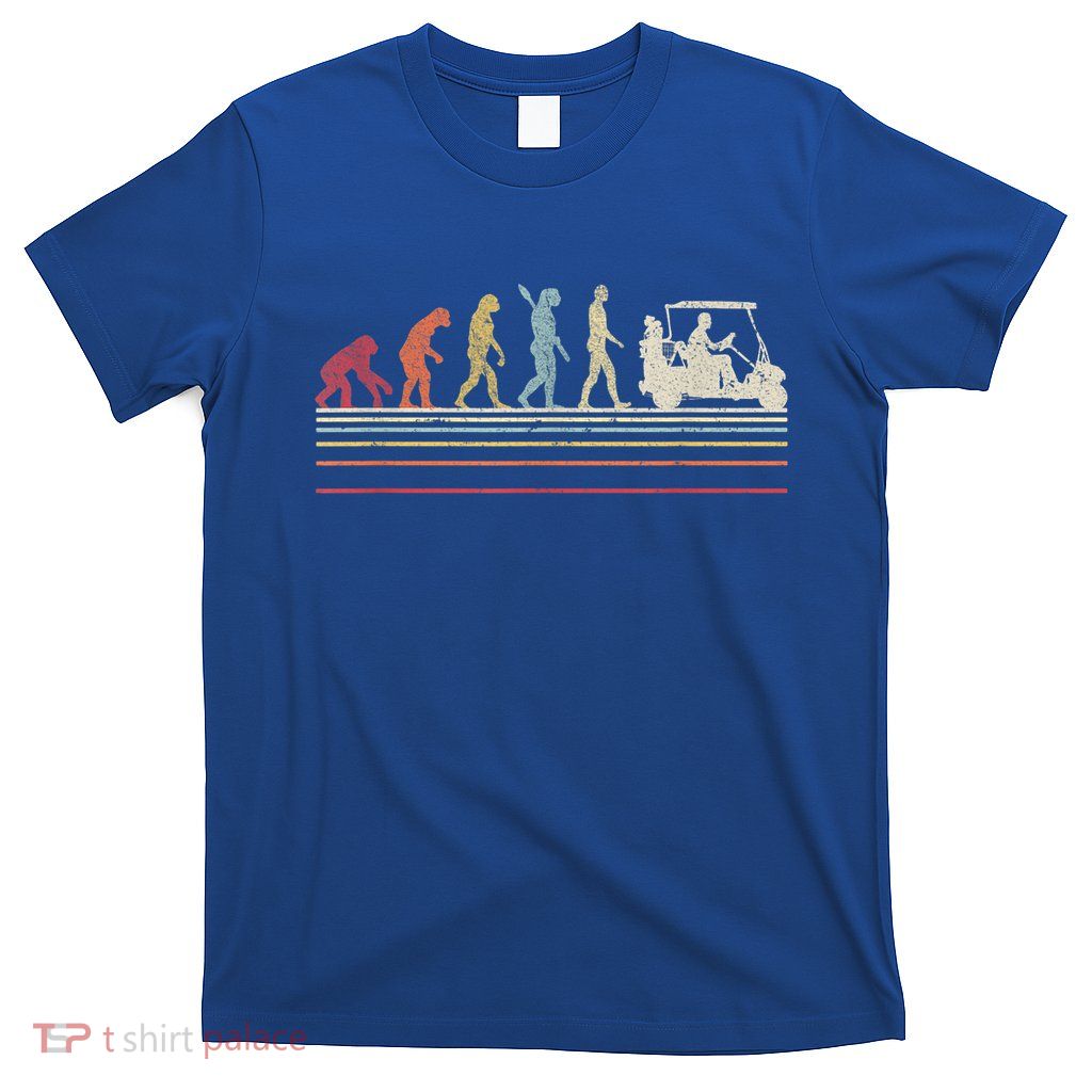 Funny Golf Gift Retro Style Evolution Of Man T-Shirt