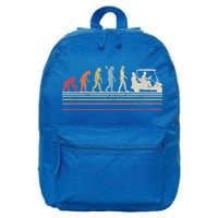 Funny Golf Gift Retro Style Evolution Of Man 16 in Basic Backpack
