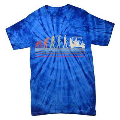 Funny Golf Gift Retro Style Evolution Of Man Tie-Dye T-Shirt