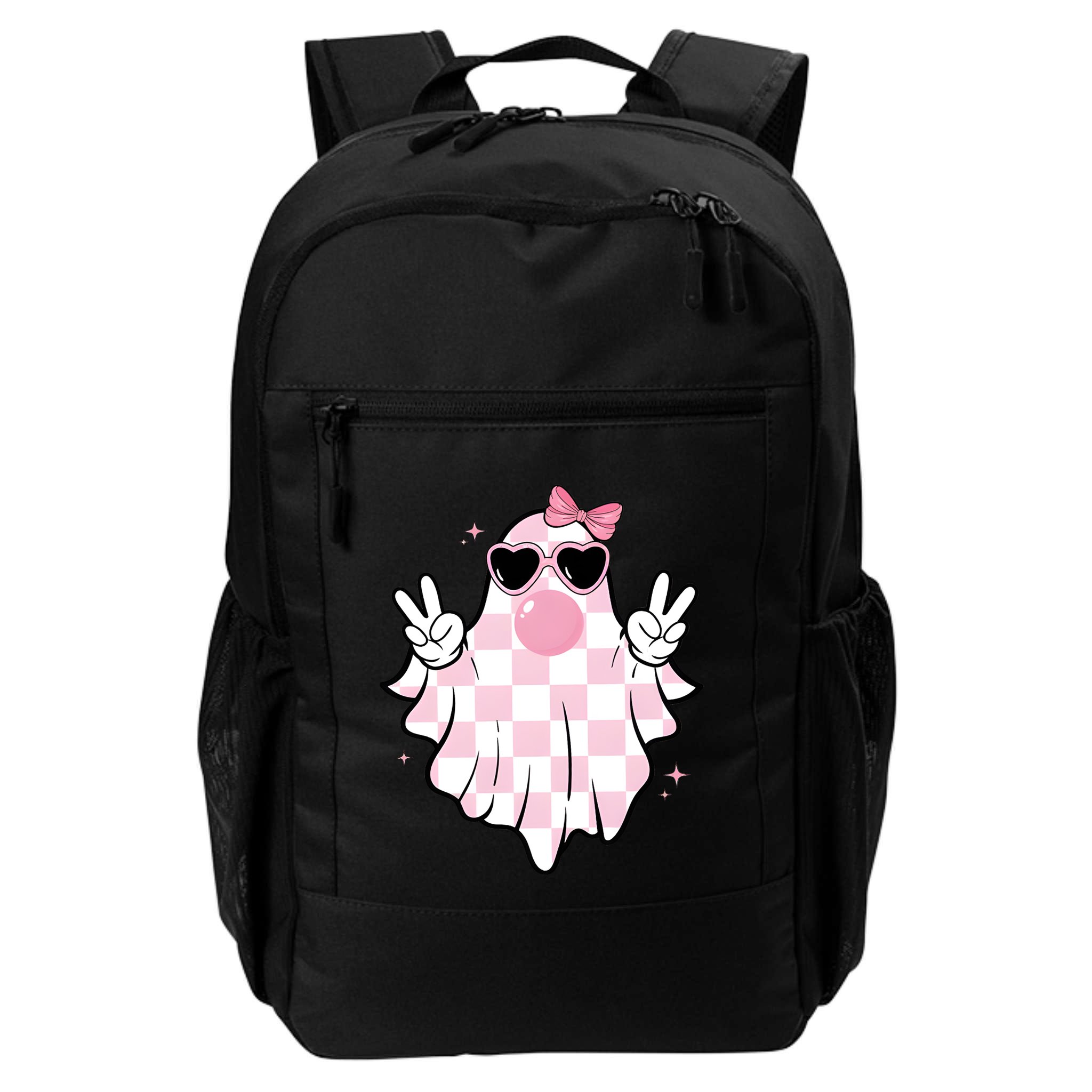 Funny Girly Ghost Blowing Halloween Backpack