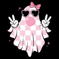 Funny Girly Ghost Blowing Halloween Backpack