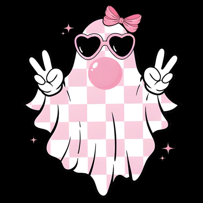 Funny Girly Ghost Blowing Halloween Backpack