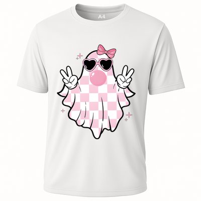 Funny Girly Ghost Blowing Halloween Performance Shirt