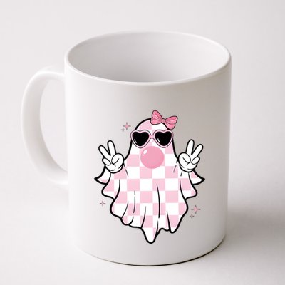 Funny Girly Ghost Blowing Halloween Mug