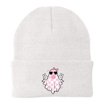 Funny Girly Ghost Blowing Halloween Beanie
