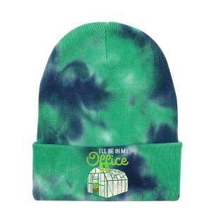 Funny Greenhouse Gardening Garden Plants Lover Tie Dye 12in Knit Beanie