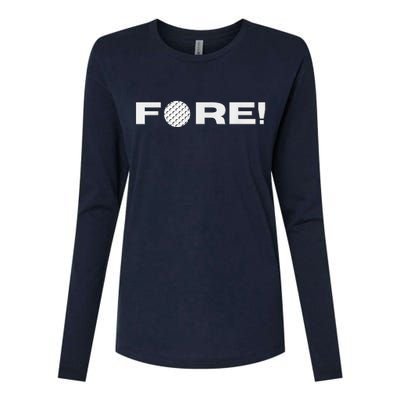 Fore Golf Gift Womens Cotton Relaxed Long Sleeve T-Shirt