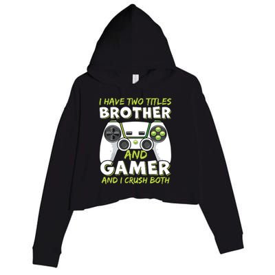 Funny Gaming Girl Gamer Video Game Crop Fleece Hoodie