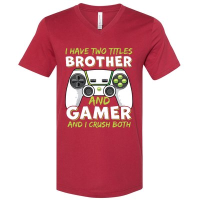 Funny Gaming Girl Gamer Video Game V-Neck T-Shirt