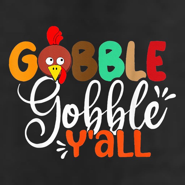 Funny Gobble Gobble Y'all Face Turkey Thanksgiving Cool Comfort Performance Bucket Hat