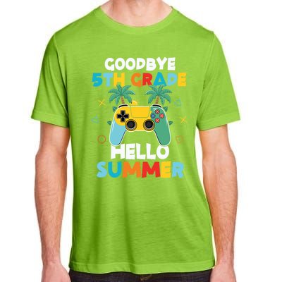 Fifth Grade Graduate Gamer Goodbye 5th Grade Hello Summer Gift Adult ChromaSoft Performance T-Shirt