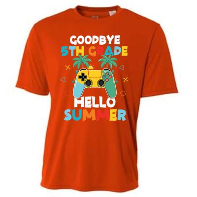 Fifth Grade Graduate Gamer Goodbye 5th Grade Hello Summer Gift Cooling Performance Crew T-Shirt