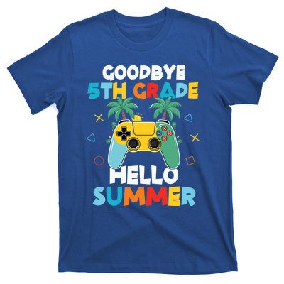 Fifth Grade Graduate Gamer Goodbye 5th Grade Hello Summer Gift T-Shirt