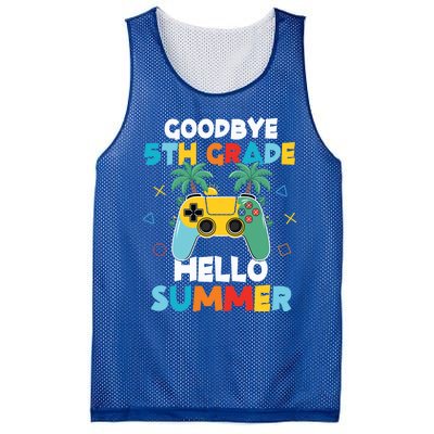 Fifth Grade Graduate Gamer Goodbye 5th Grade Hello Summer Gift Mesh Reversible Basketball Jersey Tank