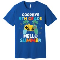 Fifth Grade Graduate Gamer Goodbye 5th Grade Hello Summer Gift Premium T-Shirt