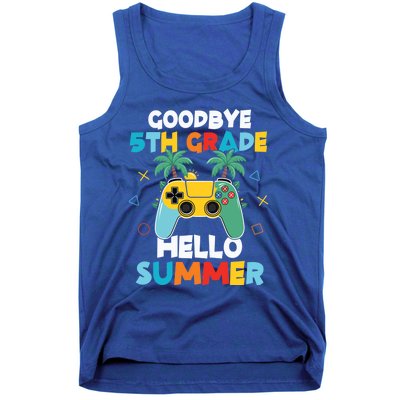 Fifth Grade Graduate Gamer Goodbye 5th Grade Hello Summer Gift Tank Top