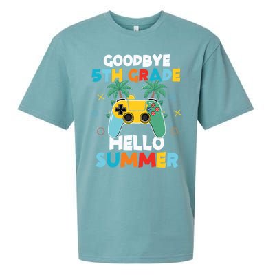 Fifth Grade Graduate Gamer Goodbye 5th Grade Hello Summer Gift Sueded Cloud Jersey T-Shirt