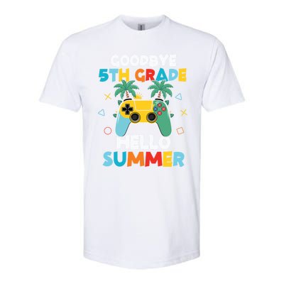 Fifth Grade Graduate Gamer Goodbye 5th Grade Hello Summer Gift Softstyle CVC T-Shirt