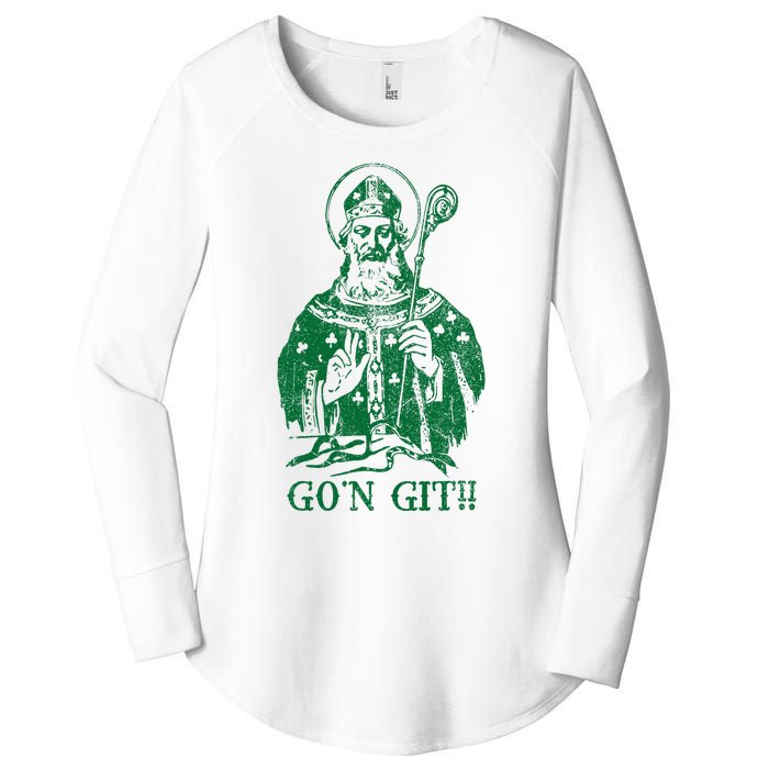 Funny GoN Git Saint PaddyS Day Women's Perfect Tri Tunic Long Sleeve Shirt