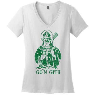 Funny GoN Git Saint PaddyS Day Women's V-Neck T-Shirt