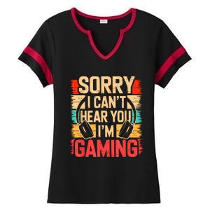 Funny Gamer Graphic For Teens Video Gaming Ladies Halftime Notch Neck Tee