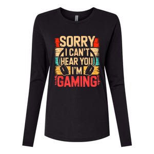 Funny Gamer Graphic For Teens Video Gaming Womens Cotton Relaxed Long Sleeve T-Shirt