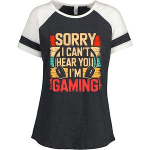 Funny Gamer Graphic For Teens Video Gaming Enza Ladies Jersey Colorblock Tee