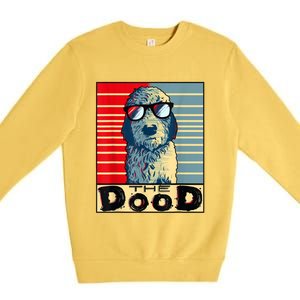 Funny Goldendoodle Gift Golden Doodle The Dood Premium Crewneck Sweatshirt