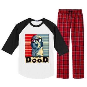 Funny Goldendoodle Gift Golden Doodle The Dood Raglan Sleeve Pajama Set