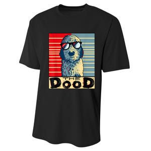 Funny Goldendoodle Gift Golden Doodle The Dood Performance Sprint T-Shirt