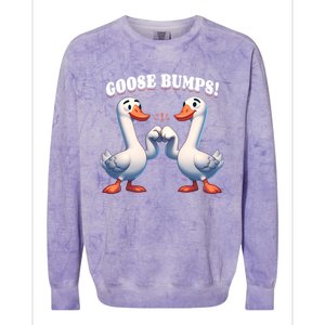 Funny Goose Goosebumps Silly Bumps Colorblast Crewneck Sweatshirt