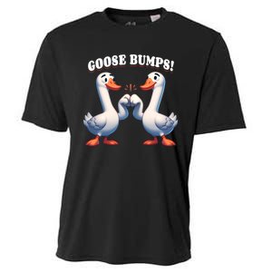 Funny Goose Goosebumps Silly Bumps Cooling Performance Crew T-Shirt