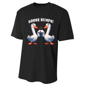 Funny Goose Goosebumps Silly Bumps Performance Sprint T-Shirt