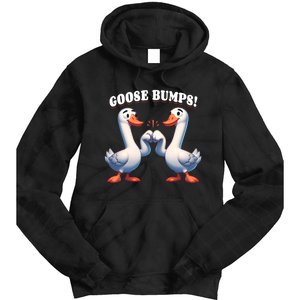 Funny Goose Goosebumps Silly Bumps Tie Dye Hoodie