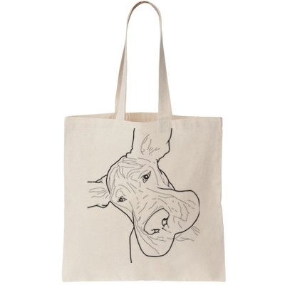 Funny Goofy Great Dane Face Tote Bag