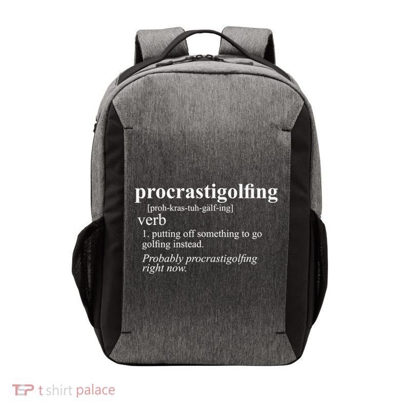 Funny Golf Gift Golfing Cart Joke Putt Birthday Golfer Dad Vector Backpack
