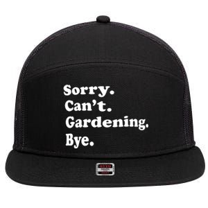 Funny Gardening Gift For Women Boy Or Girl 7 Panel Mesh Trucker Snapback Hat