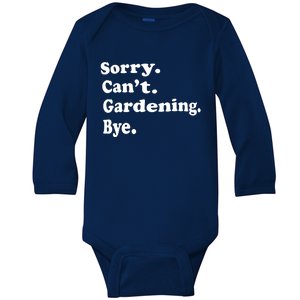 Funny Gardening Gift For Women Boy Or Girl Baby Long Sleeve Bodysuit