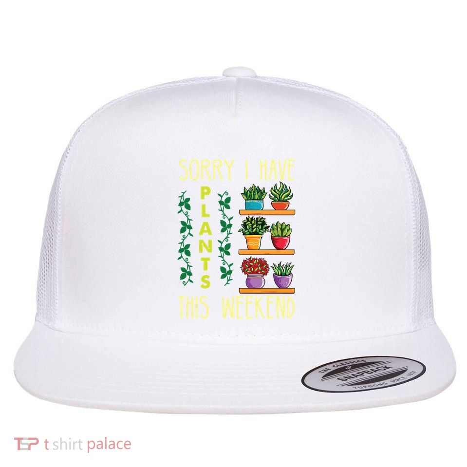 Funny Gardening Gift Succulent Gardener Mothers Day Plant Flat Bill Trucker Hat