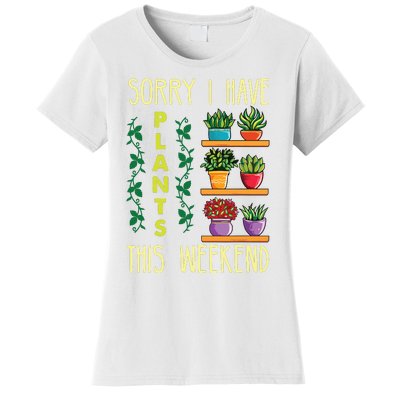 Funny Gardening Gift Succulent Gardener Mothers Day Plant Women's T-Shirt