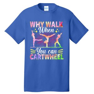 Funny Gymnastics Gymnast Gift For Girls Women Cool Cartwheel Tall T-Shirt