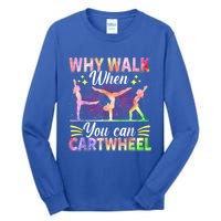 Funny Gymnastics Gymnast Gift For Girls Women Cool Cartwheel Tall Long Sleeve T-Shirt